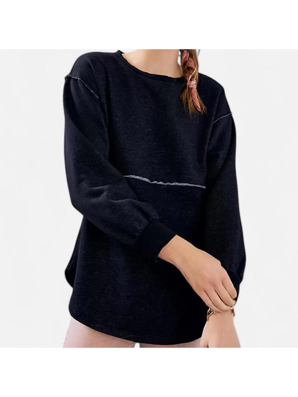 Maeve Knit Top Womens Medium Cotton Blend Casual
